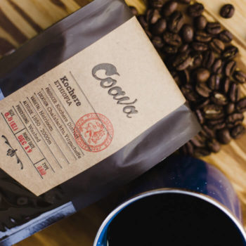 Coava coffee beans and packaging