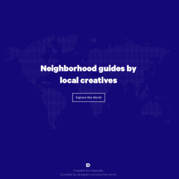 Neighborhood guides by local creatives