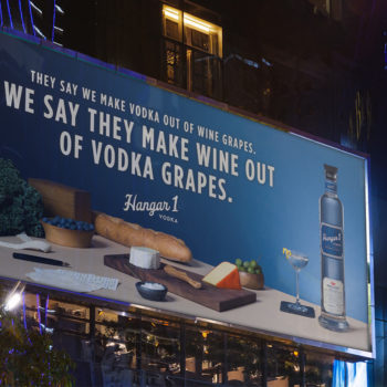 Billboard ad design for Hangar 1 vodka